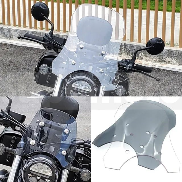 【Supamoto】加高擋風鏡—REBEL500專用(燻黑/透明/風鏡/通用/導航架/HONDA/機車改裝)