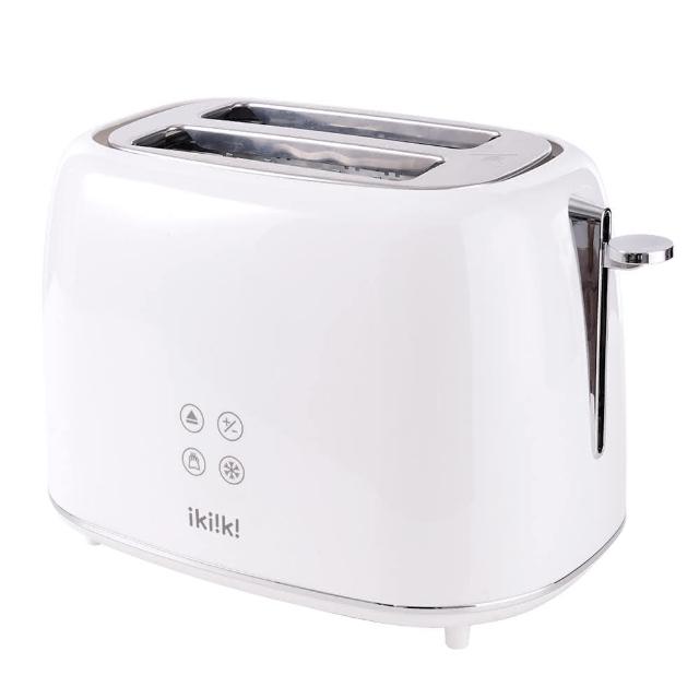 享受日式精緻早餐！【Ikiiki 伊崎】 IK-ET3301 烤麵包機，配備數位螢幕顯示，輕鬆掌握烤土司、貝果與麵包解凍過程。850W 強力加熱，支援110V/60Hz 電壓，輕巧本體僅1.09kg，尺寸W289xD179xH192mm，附烤麵包支撐架。BSMI認證，功能保固一年，中國製造。適合忙碌上班族，快速製作美味早餐，省時又健康！搜尋伊崎烤麵包機，選購高CP值家電首選。