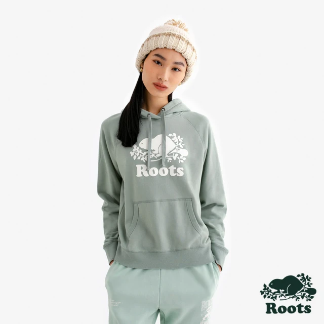 YOUNGBABY 熊貓娃娃流線口袋加絨加厚連帽T 中大尺碼