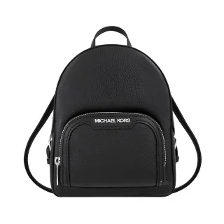 【Michael Kors】Jaycee 荔枝紋皮革小型斜背/後背兩用包(黑色)