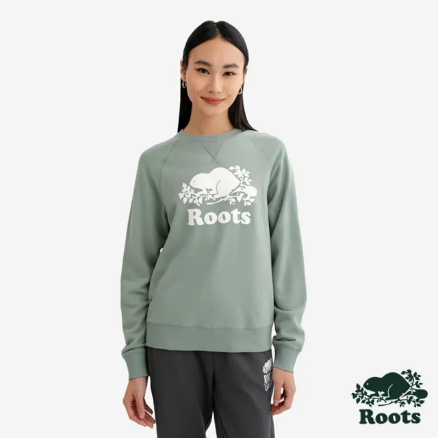 【Roots】Roots女裝- ORIGINAL 圓領上衣(尤加利綠)