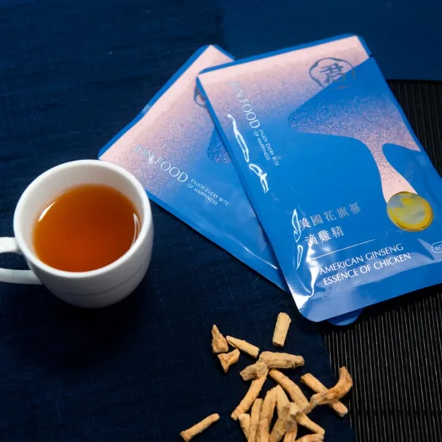 【JUN FOOD 吉君將】美國花旗蔘滴雞精1箱X50入X60ml環保無盒(四季養身好食材 鎖住營養不流失)