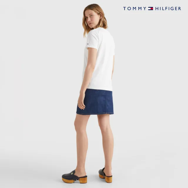 【TOMMY HILFIGER】官方旗艦館 有機棉標誌 T 恤_白色