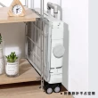 【ONE HOUSE】平拉式4輪萬向折疊收納車 買菜車 購物車(75L巨型推車+特大防水袋)