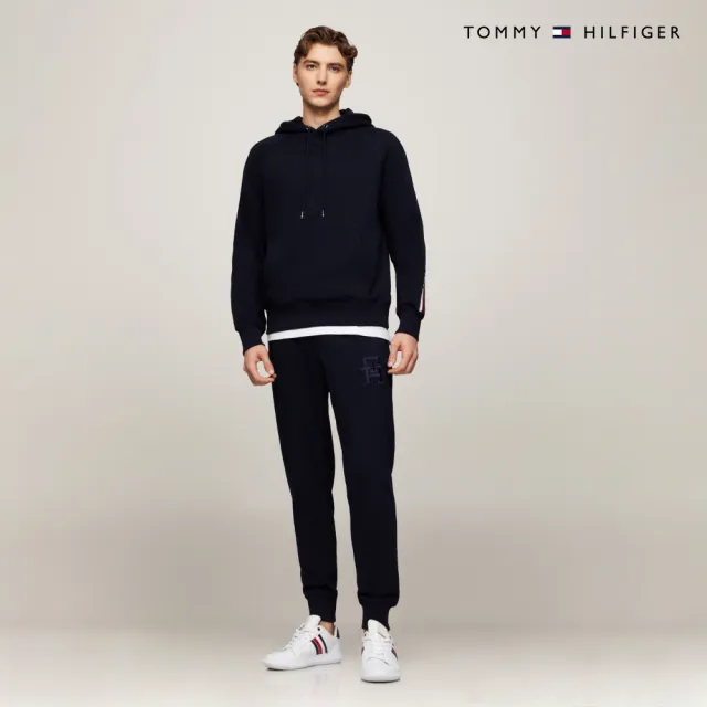 【TOMMY HILFIGER】官方旗艦館 Global條紋帽T_藍色