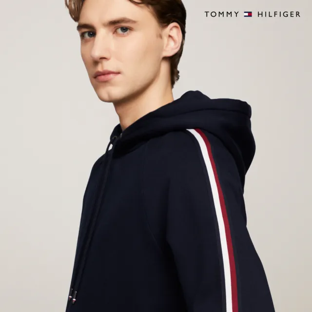 【TOMMY HILFIGER】官方旗艦館 Global條紋帽T_藍色