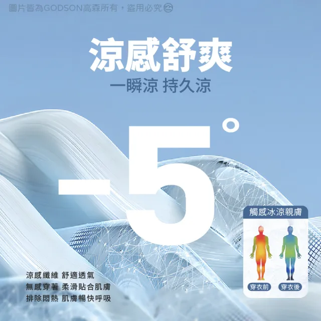 【GODSON】女款 冰感防曬闊腿褲 夏季薄款 高腰顯瘦(親膚冰絲 輕薄快乾 雙側口袋)