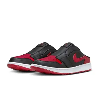 【NIKE 耐吉】休閒鞋 Air Jordan 1 Mule Golf  男鞋 女鞋 限量 經典 穆勒鞋 高爾夫 黑色 紅色(FJ1214-001)