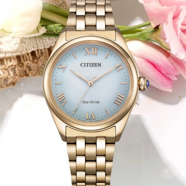CITIZEN 星辰CITIZEN 星辰 L系列 時尚光動能腕錶 新年 禮物(EM1143-81X)