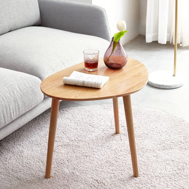 hoi! 好好生活 預購★源氏木語方岩橡木實木原木色茶几櫃 