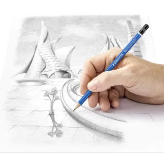 【STAEDTLER 施德樓】施德樓 頂級藍桿素描鉛筆-打裝12入 MS100