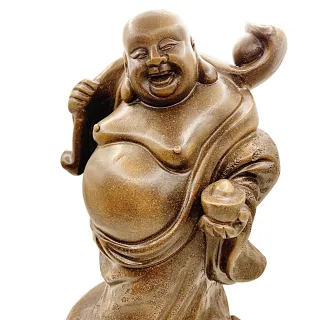 【藏古祥館】彌勒佛紫砂擺飾(紫砂)