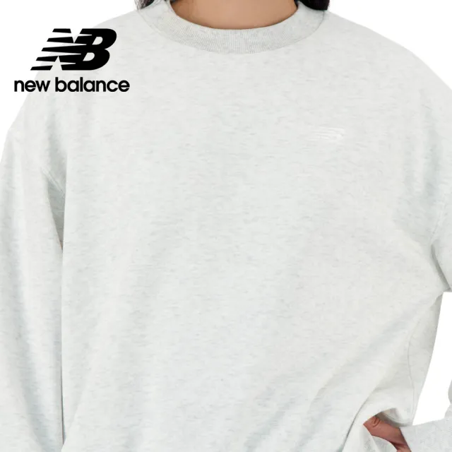 【NEW BALANCE】NB 棉質大學T/長袖上衣_女性_粉色/淺灰色_WT41508RSG_WT41508AHH(美版 版型偏大)