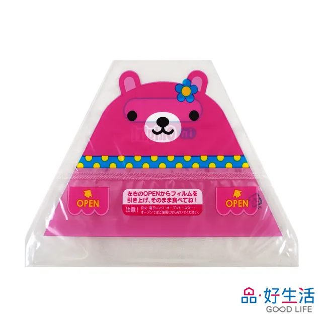【GOOD LIFE 品好生活】日本製 動物造型三角飯糰包裝袋（6枚入）(日本直送 均一價)