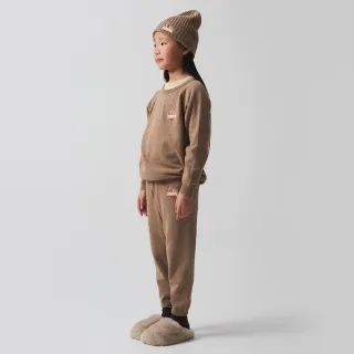 【weekend house kids】Cat  LOGO有機棉大學T(咖啡色)