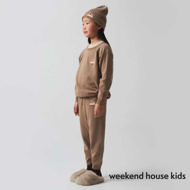 weekend house kids Dog有機棉大學T(黃