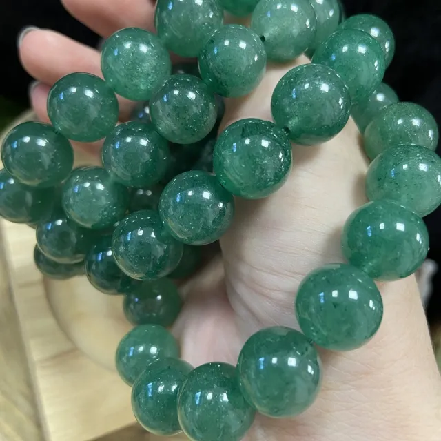 【Cozy 世界水晶原礦與茶】綠草莓晶 13mm+ 51-7(增加個人魅力 提升愛情運勢)