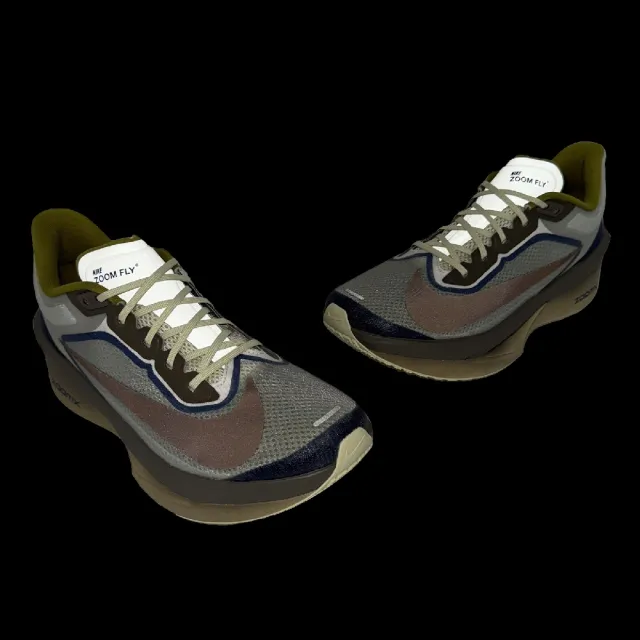 【NIKE 耐吉】競速跑鞋 Zoom Fly 6 Premium 男鞋 棕 藍 運動鞋 輕量 回彈 碳板(HV4366-072)