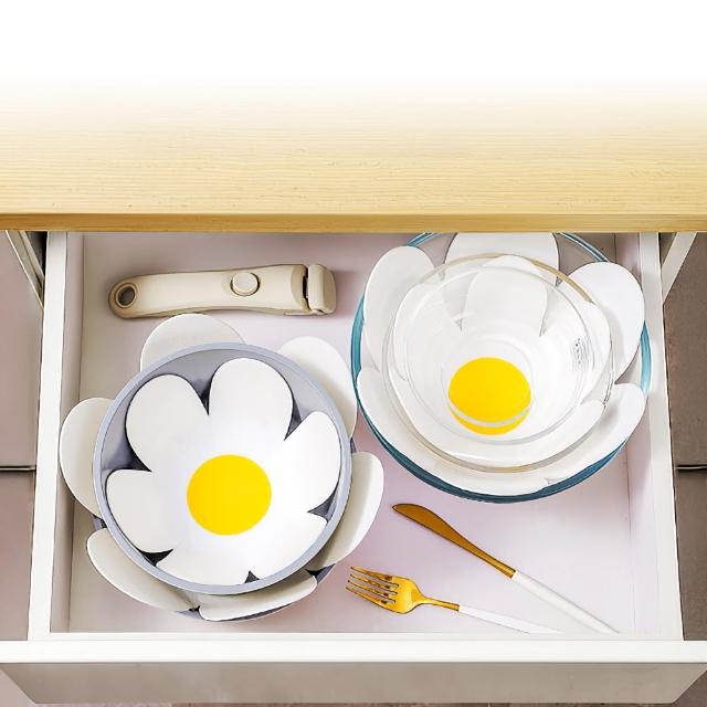 【上手家居】鍋具防刮墊 5片組(廚房用品/鍋具保護墊/鍋具收納/鍋具分隔墊/鍋墊)