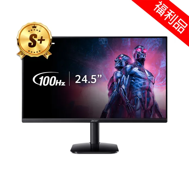 【Acer 宏碁】S+ 福利品 KA252Q E0 100Hz抗閃螢幕(25型/FHD/100Hz/1ms/IPS)