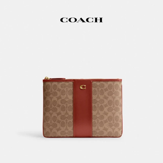 COACH 蔻馳官方直營 手機斜挎包-B4/褪色 橙色(CH