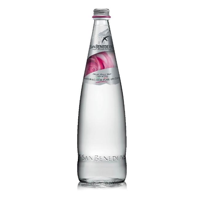 【San Benedetto 聖碧濤】義大利天然礦泉水1000mlx12入 箱 天然礦泉水 玻璃瓶 