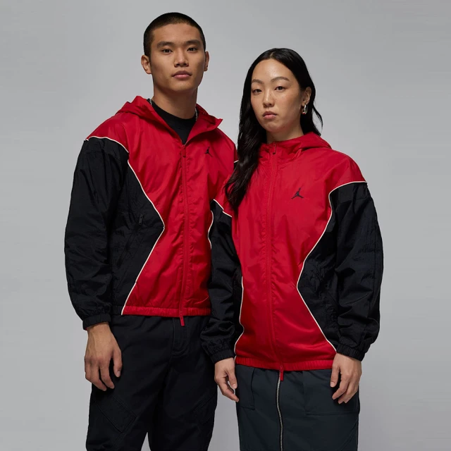 NIKE 耐吉 外套 男 女 運動連帽外套 夾克 喬丹 AS M J BRK DRAFT JKT 紅黑 HF9334-636