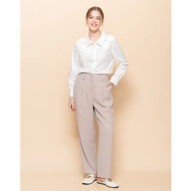 【perng yuh 芃諭名品】都會柔調 前褶 西裝褲(2025 SS Collection|4A春夏新品上市)