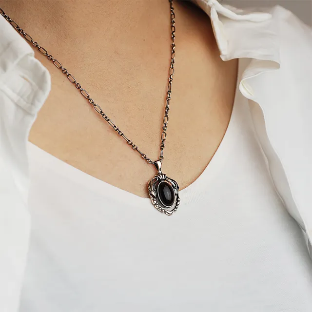 【Georg Jensen 喬治傑生】2014年度煙水晶項鍊