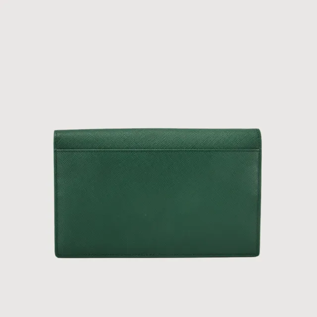 【BRAUN BUFFEL 德國小金牛】碧雅-TW 信封包-孔雀石綠(BF858-720-MC) 錢包送禮推薦