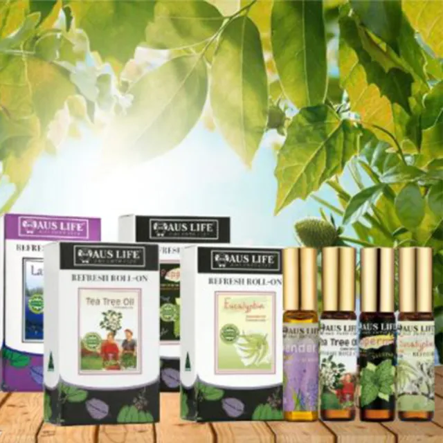 【AUS LIFE 澳思萊】買4送4 沁涼滾珠精油棒(5.3mlx8入/四款任選/薄荷/薰衣草/茶樹/尤加利/薄荷棒