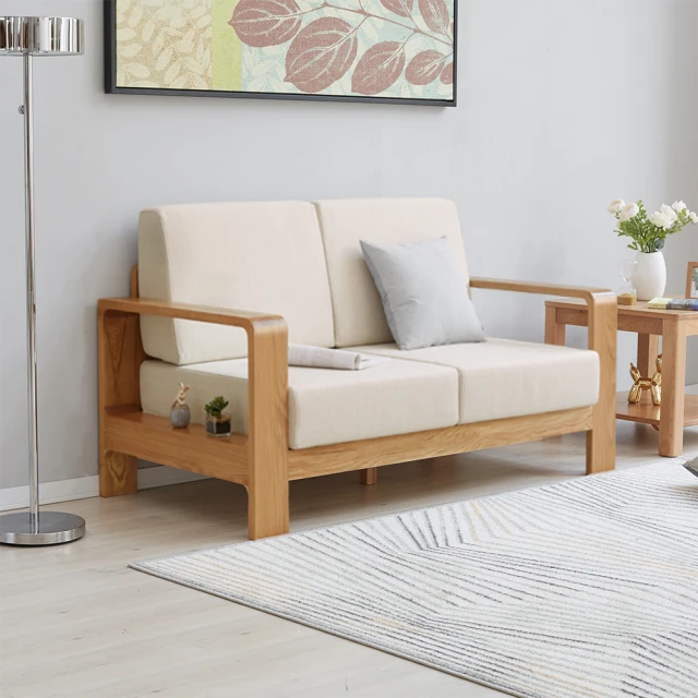 hoi! 好好生活 預購60天★源氏木語護夢橡木實木伸縮儲物