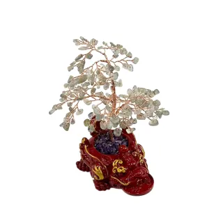 【金玉滿堂】鴻運貔貅月光石招財樹