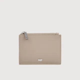 【BRAUN BUFFEL 德國小金牛】台灣總代理 維那斯-B 拉鍊零錢包-奶茶棕(BF849-163-SVM)