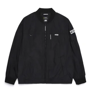 【國家地理服飾官方旗艦】男裝 NRN ROMUS 飛行員外套- 炭黑色