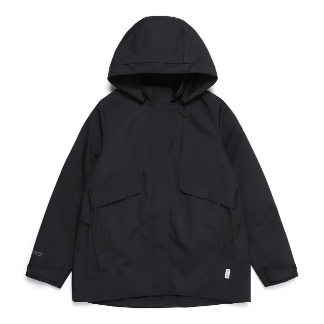 【National Geographic 國家地理】女裝ATLAS WINDSTOPPER BY GORE-TEX LABS 2L雙層連帽外套-炭黑色