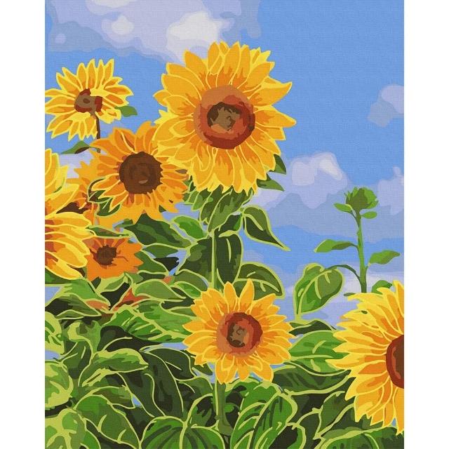 【ArtLife 藝術生活】DT030盛夏之花40*50CM(數字油畫 DIY DIY數字油畫 交換禮物 畫畫玩具)