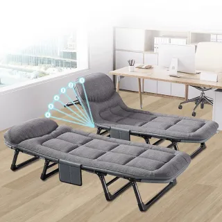 【CGW】摺疊床 6段調節 床墊一體 折疊床(180cm躺椅 行軍床 午休床 露營折疊床)