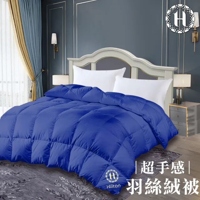 【Hilton 希爾頓】奢華顛覆傳統細緻蓬鬆羽絲絨被2.0Kg/買一送一(羽絨被/冬被/棉被/被子)
