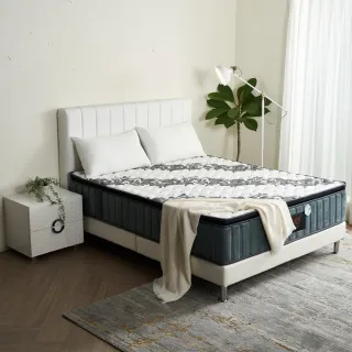 【H&D 東稻家居】映斯氧化鋅纖維抗菌除臭環保硬式獨立筒床墊-雙人5尺(抗病毒 除臭 獨立筒)