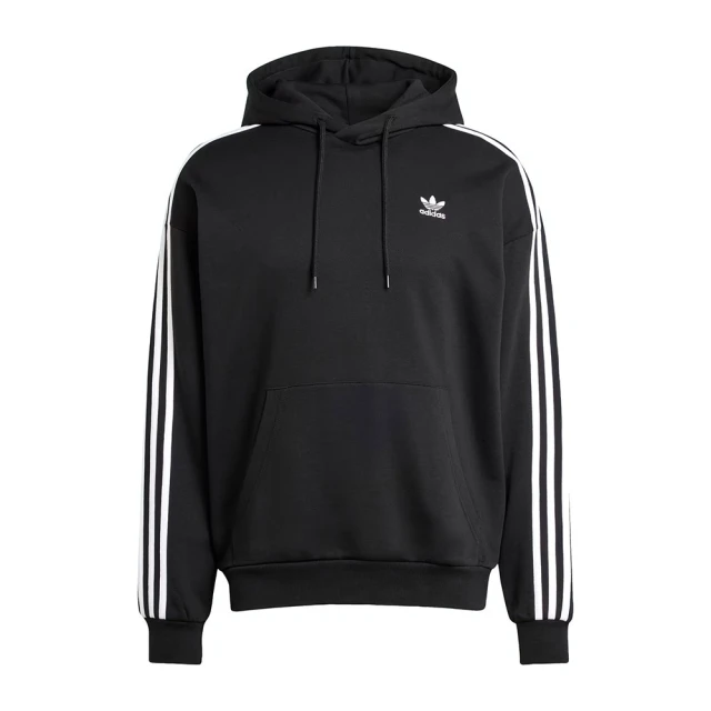 adidas 愛迪達 Baggy Hoodie 男 連帽上衣 帽t 連帽長袖 休閒穿搭 黑白(JC6251)