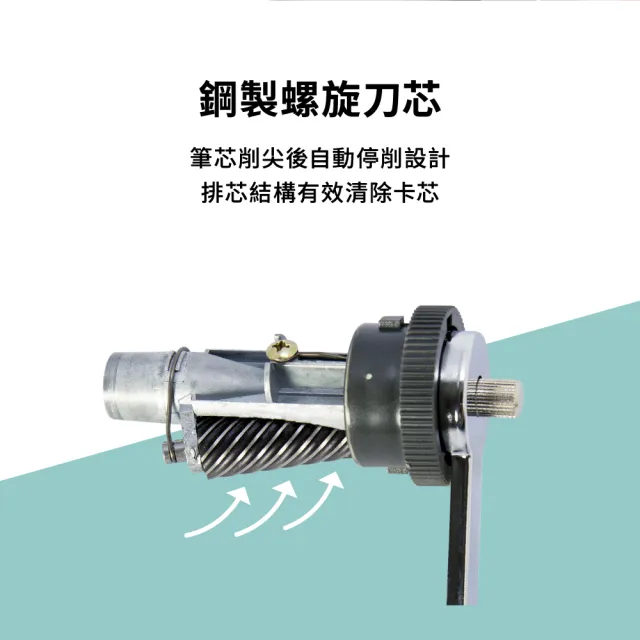 【KW-triO】多功能削鉛筆機 312A(大小通吃進筆孔/7-11.6mm/可調筆尖粗細)