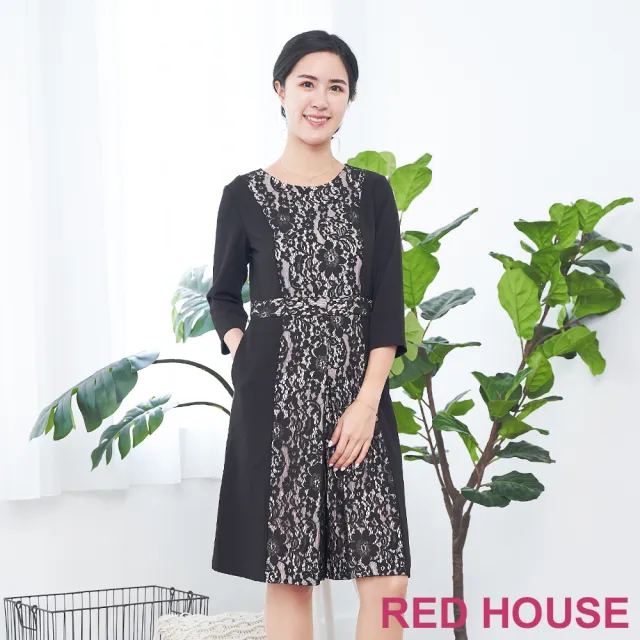 【RED HOUSE 蕾赫斯】蕾絲連身褲(共2色)