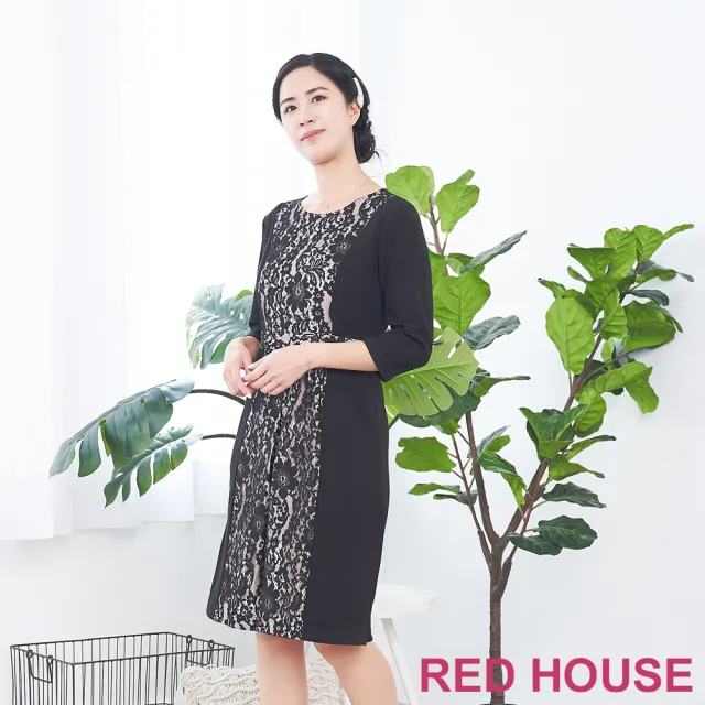【RED HOUSE 蕾赫斯】蕾絲連身褲(共2色)