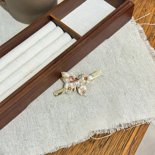 Complex Biz 典雅高貴 鯊魚夾 抓夾 咖啡色 黑邊