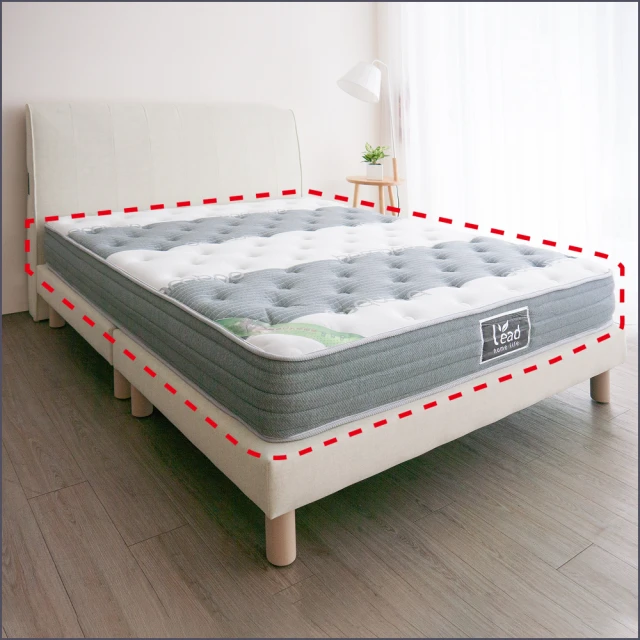 麗得傢居麗得傢居 海倫6尺乳膠獨立筒捲包床墊(台灣製造 專人配送)