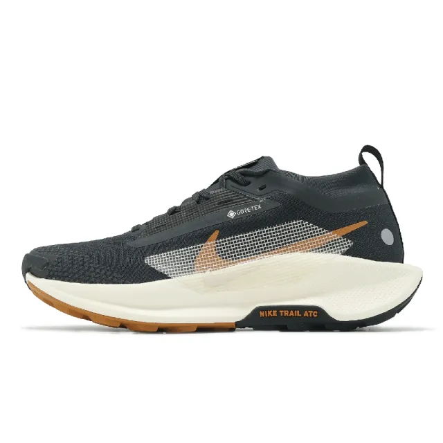【NIKE 耐吉】防水越野跑鞋 Pegasus Trail 5 GTX 男鞋 女鞋 黑 橘 機能 戶外 小飛馬 運動鞋(FQ0908-007)