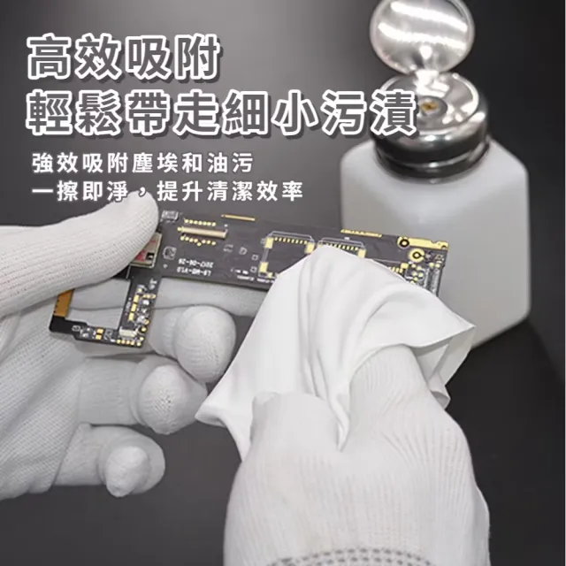 【3C必備】專業器材用無塵布6寸-100張(柔軟光滑 除塵布 拭鏡布 擦拭布 手機 相機鏡頭 眼鏡布 電腦 清潔布)