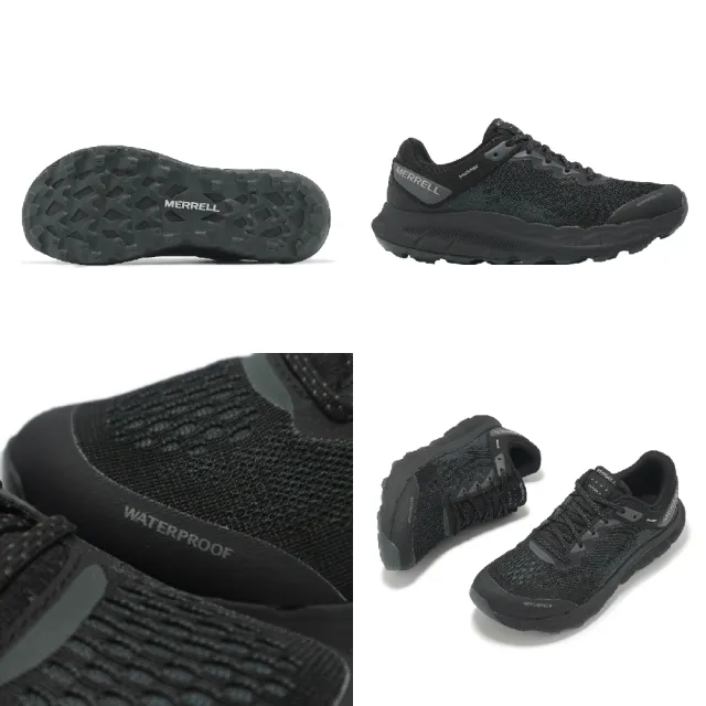 【MERRELL】越野健行鞋 Antora 4 WP 女鞋 黑 防水鞋面 緩衝 抓地 支撐 戶外鞋(ML068442)