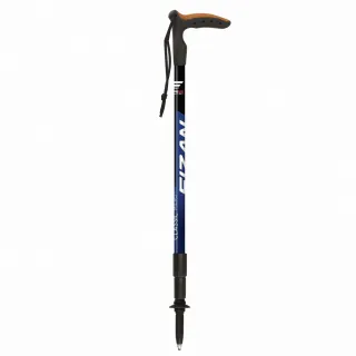 【FIZAN】輕量T字健行手杖 短版-50-97cm(健行仗/登山/徒步/高強度鋁合金)